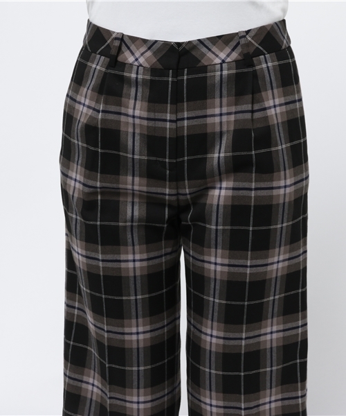 NATURAL BEAUTY BASIC（ナチュラルビューティーベーシック）の「チェックガウチョパンツ（その他パンツ・レディース・グレー系その他/ブラック系その他・X-SMALL/SMALL/MEDIUM）」の6枚目の写真