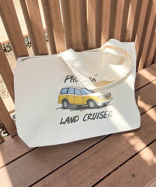 THE BAREFOOT(ベアフット)の「【 TOYOTA / トヨタ 】 ランクル トートバッグ TOTE BAG 2201TY03 ONI(トートバッグ・メンズ・ナチュラル/キャメル・FREE)」の9枚目の写真