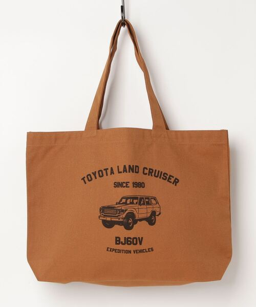 THE BAREFOOT(ベアフット)の「【 TOYOTA / トヨタ 】 ランクル トートバッグ TOTE BAG 2201TY03 ONI(トートバッグ・メンズ・ナチュラル/キャメル・FREE)」の4枚目の写真