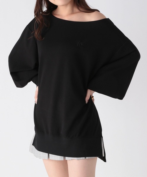Heather(ヘザー)の「ドロップショルダープルオーバー 969515(Tシャツ/カットソー・レディース・グレー/アイボリー/ブラック・FREE)」の14枚目の写真