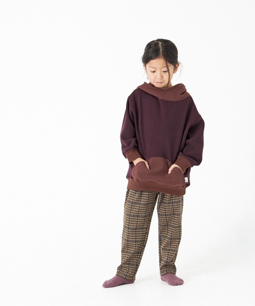 MAKE YOUR DAY（メイクユアデイ）の「チェックとドットのジャガードテーパードパンツ■80～140cm（その他パンツ・キッズ・ブラウン/グレー/ブラック・110/120/130/140/90/100/80）」の21枚目の写真