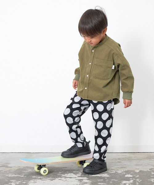 MAKE YOUR DAY（メイクユアデイ）の「チェックとドットのジャガードテーパードパンツ■80～140cm（その他パンツ・キッズ・ブラウン/グレー/ブラック・110/120/130/140/90/100/80）」の19枚目の写真