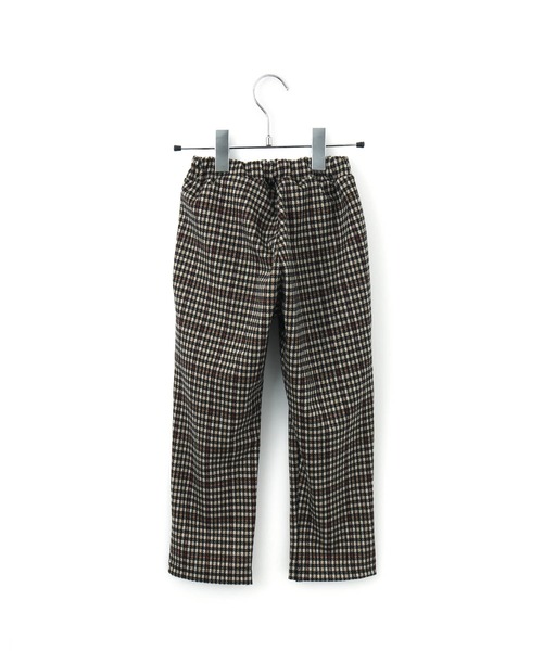 MAKE YOUR DAY（メイクユアデイ）の「チェックとドットのジャガードテーパードパンツ■80～140cm（その他パンツ・キッズ・ブラウン/グレー/ブラック・110/120/130/140/90/100/80）」の6枚目の写真