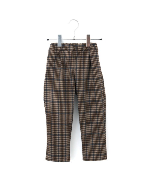 MAKE YOUR DAY（メイクユアデイ）の「チェックとドットのジャガードテーパードパンツ■80～140cm（その他パンツ・キッズ・ブラウン/グレー/ブラック・110/120/130/140/90/100/80）」の9枚目の写真