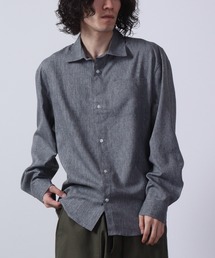 Thick long sleeve loose fit shirt / とろみ長袖ルーズフィットシャツ unisex