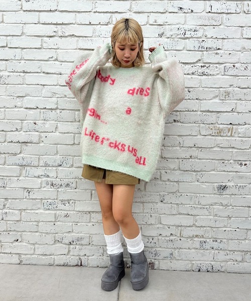 CIAOPANIC（チャオパニック）の「厚底ムートンブーツ（ブーツ・レディース・グレー/ブラック/ブラウン・LARGE/SMALL/X-LARGE/MEDIUM）」の11枚目の写真