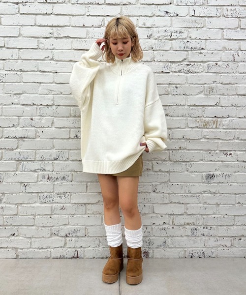 CIAOPANIC（チャオパニック）の「厚底ムートンブーツ（ブーツ・レディース・グレー/ブラック/ブラウン・LARGE/SMALL/X-LARGE/MEDIUM）」の16枚目の写真