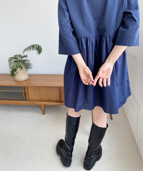 LOWRYS FARM(ローリーズファーム)の「フハクキリカエチュニック8S 967044(Tシャツ/カットソー・レディース・ブラック/ホワイト/ネイビー・FREE)」の11枚目の写真