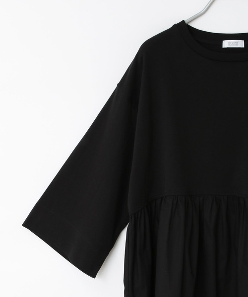 LOWRYS FARM(ローリーズファーム)の「フハクキリカエチュニック8S 967044(Tシャツ/カットソー・レディース・ブラック/ホワイト/ネイビー・FREE)」の13枚目の写真
