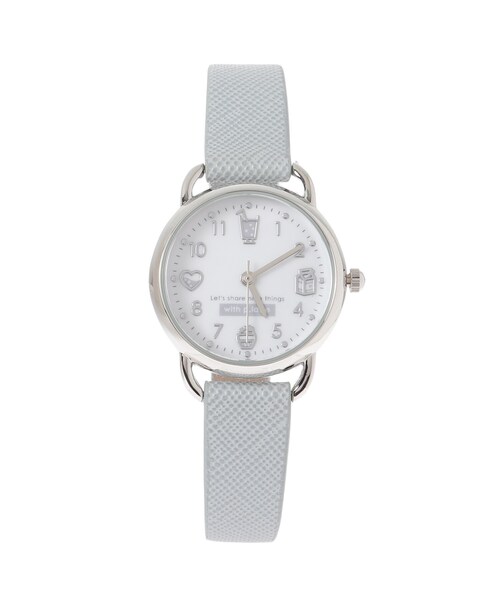 PINK-latte（ピンクラテ）の「◆メタルループウォッチ（アナログ腕時計・キッズ・ライトブルー/ピンク系/ライトグリーン・00）」の4枚目の写真