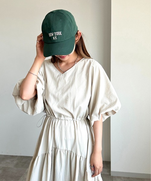 apres jour mignon(アプレジュールミニョン)の「ドロスト袖ボリュームワンピース【ZOZOTOWN限定アイテム】(ワンピース・レディース・ブラック/グレイッシュベージュ/チャコールグレー・MEDIUM/X-LARGE/SMALL)」の22枚目の写真