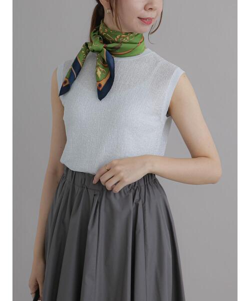 Te chichi（テチチ）の「ラメノースリーブニット（ニット/セーター・レディース・シルバー/ゴールド・F）」の3枚目の写真