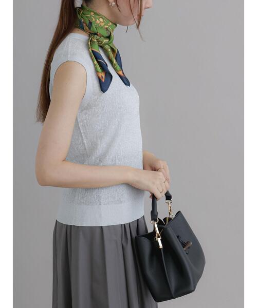 Te chichi（テチチ）の「ラメノースリーブニット（ニット/セーター・レディース・シルバー/ゴールド・F）」の8枚目の写真