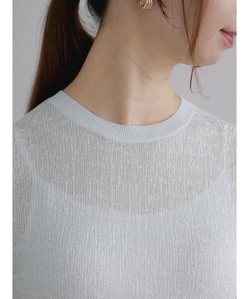 Te chichi（テチチ）の「ラメノースリーブニット（ニット/セーター・レディース・シルバー/ゴールド・F）」の9枚目の写真