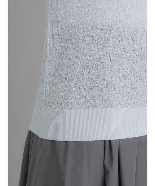 Te chichi（テチチ）の「ラメノースリーブニット（ニット/セーター・レディース・シルバー/ゴールド・F）」の10枚目の写真