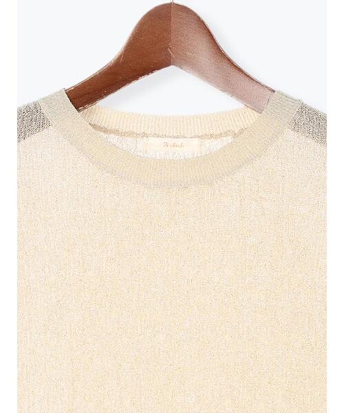 Te chichi（テチチ）の「ラメノースリーブニット（ニット/セーター・レディース・シルバー/ゴールド・F）」の14枚目の写真