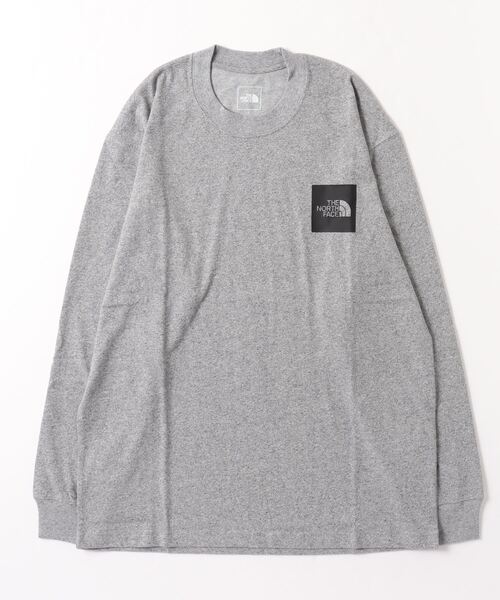THE NORTH FACE(ザノースフェイス)の「ザ ノース フェイス THE NORTH FACE L/S Square Logo Tee_ロングスリーブスクエアロゴティー(Tシャツ/カットソー・メンズ・ブラック/グレー/ホワイト・2XL/S/M/SS/XL/L)」の3枚目の写真