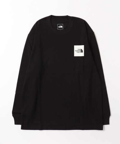 THE NORTH FACE(ザノースフェイス)の「ザ ノース フェイス THE NORTH FACE L/S Square Logo Tee_ロングスリーブスクエアロゴティー(Tシャツ/カットソー・メンズ・ブラック/グレー/ホワイト・2XL/S/M/SS/XL/L)」の2枚目の写真