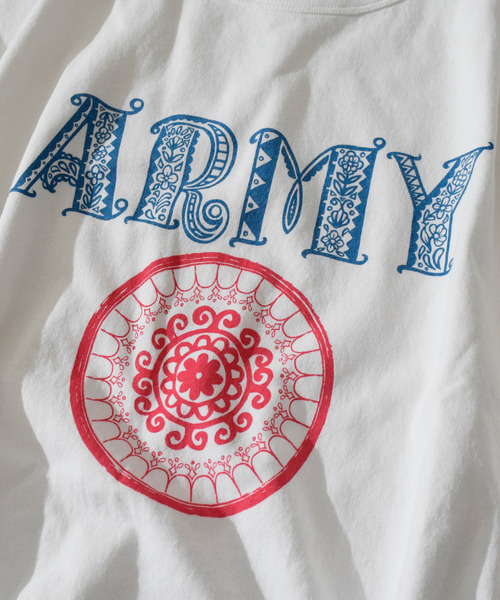 ALDIES（アールディーズ）の「ARMY Big Cut / アーミービッグカット（Tシャツ/カットソー・メンズ・マルチ/ブラック/ホワイト・FREE）」の22枚目の写真