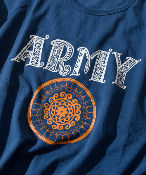 ALDIES（アールディーズ）の「ARMY Big Cut / アーミービッグカット（Tシャツ/カットソー・メンズ・マルチ/ブラック/ホワイト・FREE）」の12枚目の写真