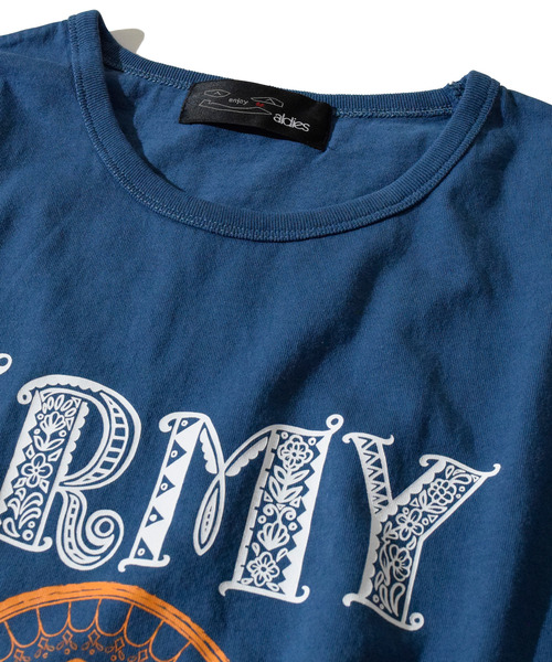 ALDIES（アールディーズ）の「ARMY Big Cut / アーミービッグカット（Tシャツ/カットソー・メンズ・マルチ/ブラック/ホワイト・FREE）」の14枚目の写真