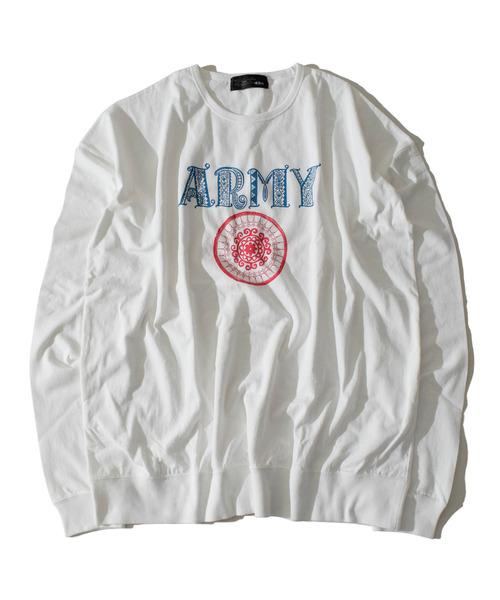 ALDIES（アールディーズ）の「ARMY Big Cut / アーミービッグカット（Tシャツ/カットソー・メンズ・マルチ/ブラック/ホワイト・FREE）」の20枚目の写真