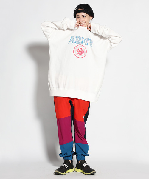 ALDIES（アールディーズ）の「ARMY Big Cut / アーミービッグカット（Tシャツ/カットソー・メンズ・マルチ/ブラック/ホワイト・FREE）」の16枚目の写真