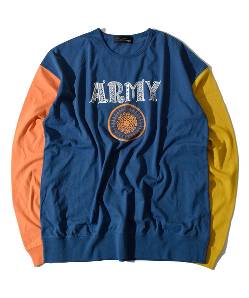 ALDIES（アールディーズ）の「ARMY Big Cut / アーミービッグカット（Tシャツ/カットソー・メンズ・マルチ/ブラック/ホワイト・FREE）」の10枚目の写真