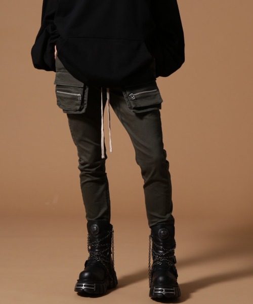 Danke Schon ダンケシェーン レザー　スキニーパンツ 28 DankeSchon/ダンケシェーン/11OZ PATCHWORK DENIM（デニムパンツ