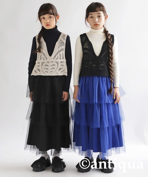 antiqua アンティカ コートにもなる中綿ベスト新品タグ付 antiqua アンティカ コートにもなる中綿ベスト新品タグ付