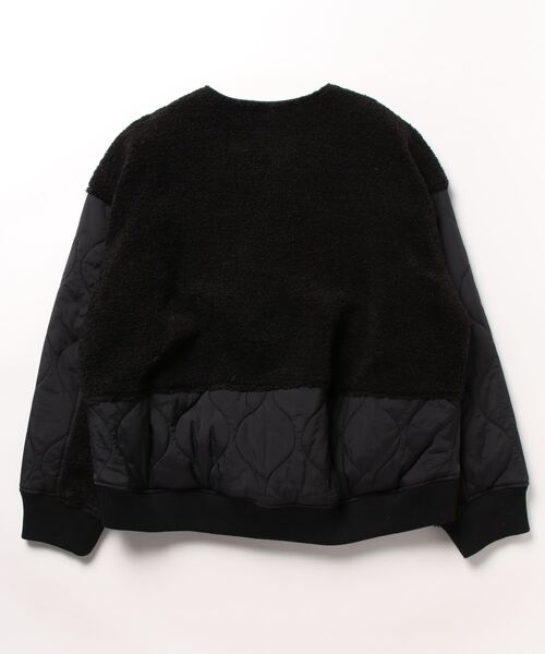 ottilie（オティーリエ）の「ottilie  ボアｘナイロンブルゾン（ブルゾン・レディース・ブラック/ベージュ・FREE）」の3枚目の写真