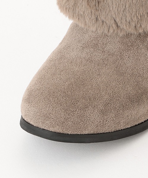 by LOVEiT(バイラビット)の「ファー取り外しブーティ(スニーカー・キッズ・ブラック/グレー・22cm/24cm/21cm/23cm)」の8枚目の写真