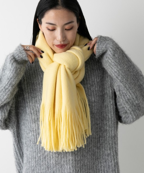 COLONY 2139（コロニートゥーワンスリーナイン）の「ラッセルストール（ストール/ショール・レディース・イエロー/ブラック/ホワイト・FREE）」の7枚目の写真