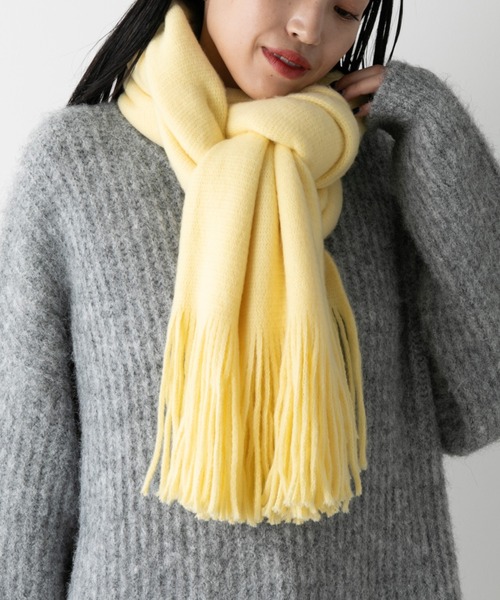 COLONY 2139（コロニートゥーワンスリーナイン）の「ラッセルストール（ストール/ショール・レディース・イエロー/ブラック/ホワイト・FREE）」の8枚目の写真