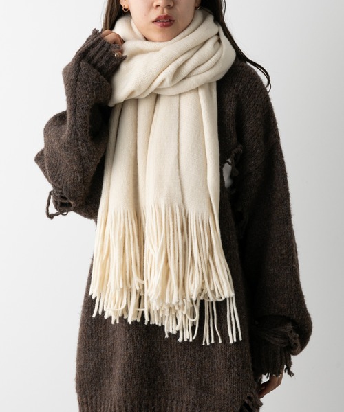 COLONY 2139（コロニートゥーワンスリーナイン）の「ラッセルストール（ストール/ショール・レディース・イエロー/ブラック/ホワイト・FREE）」の13枚目の写真