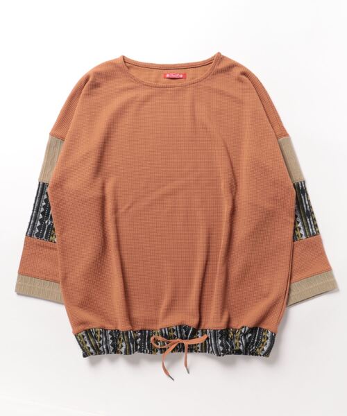 チャイハネ（チャイハネ）の「【チャイハネ】ネイリアパッチワークトップス（その他トップス・レディース・ブラック/ベージュ/グレー/グリーン/ブラウン/ライトグレー・FREE）」の5枚目の写真