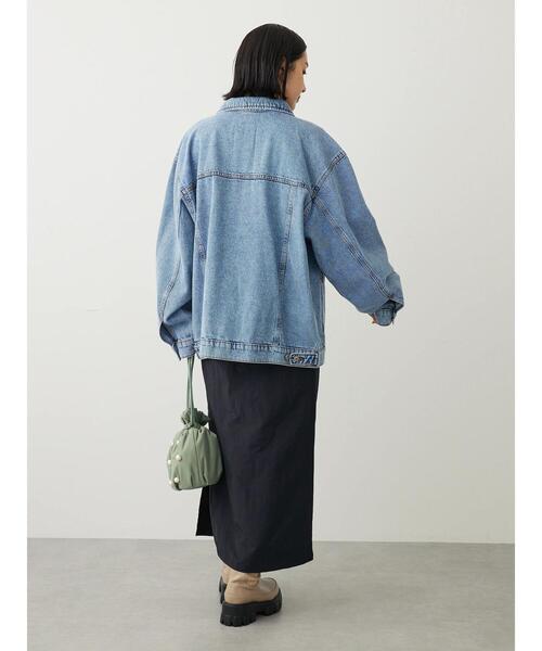 RAY CASSIN FAVORI（レイカズンフェバリ）の「・RAY　CASSIN　フロントギャザーナロースカート（スカート・レディース・ブラック/カーキ・FREE）」の13枚目の写真