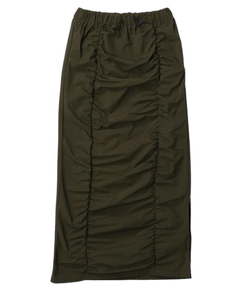 RAY CASSIN FAVORI（レイカズンフェバリ）の「・RAY　CASSIN　フロントギャザーナロースカート（スカート・レディース・ブラック/カーキ・FREE）」の18枚目の写真