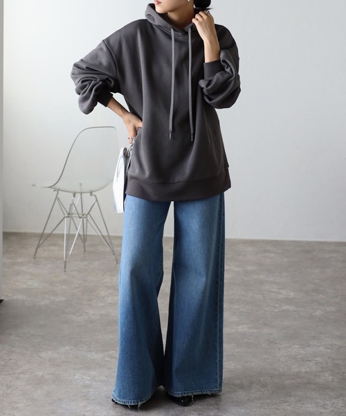 まめのんちゃん様　美品 23区 コットンスウェットパーカー 裏起毛 フーディ まめのんちゃん様美品 23区 コットンスウェットパーカー 裏起毛