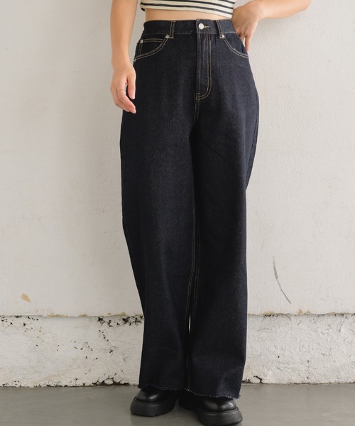 RETRO GIRL(レトロガール)の「アソートストレートデニムPT(デニムパンツ・レディース・ブルー系その他/ブラック系その他/ダークブルー/ブルー系その他5・FREE)」の1枚目の写真
