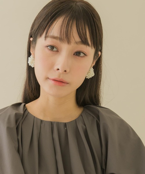 SMELLY（スメリー）の「ツブツブパールボリュームイヤリング（イヤリング・レディース・アイボリー・-）」の9枚目の写真