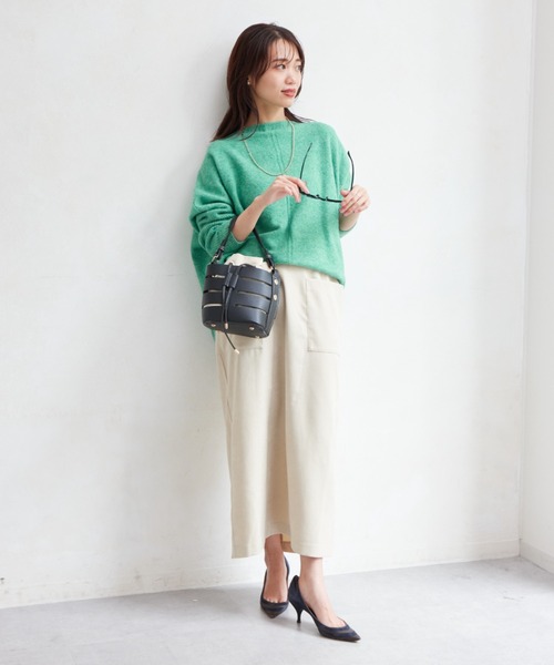 Chez toi（シェトワ）の「マットコーデュロイナロースカート（スカート・レディース・ブラック/キャメル/アイボリー・FREE）」の9枚目の写真