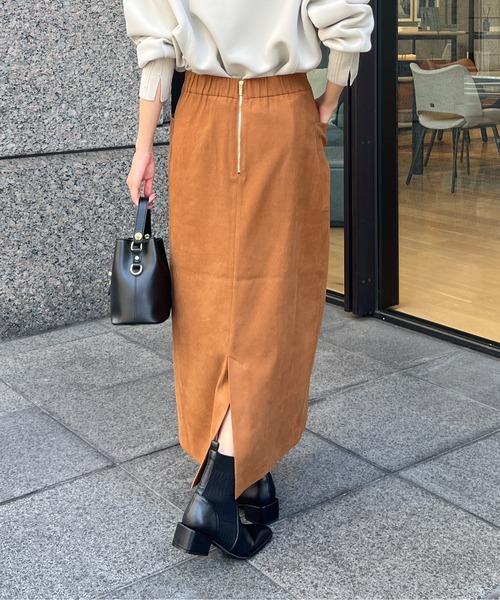 Chez toi（シェトワ）の「マットコーデュロイナロースカート（スカート・レディース・ブラック/キャメル/アイボリー・FREE）」の12枚目の写真