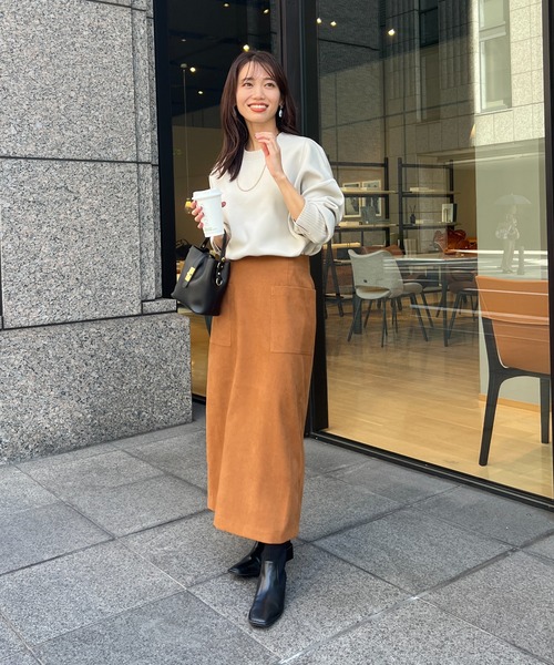 Chez toi（シェトワ）の「マットコーデュロイナロースカート（スカート・レディース・ブラック/キャメル/アイボリー・FREE）」の14枚目の写真