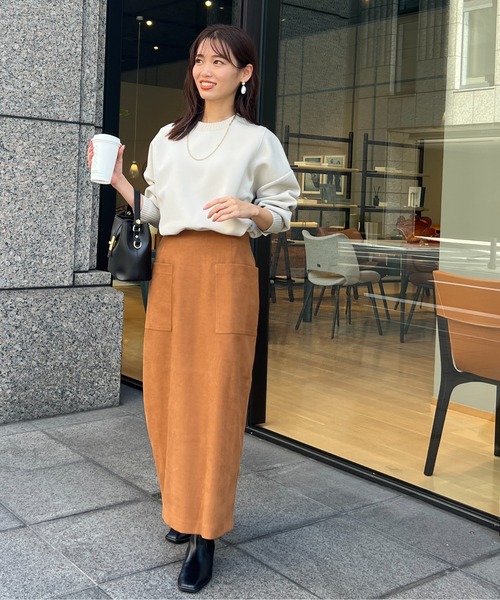 Chez toi（シェトワ）の「マットコーデュロイナロースカート（スカート・レディース・ブラック/キャメル/アイボリー・FREE）」の15枚目の写真