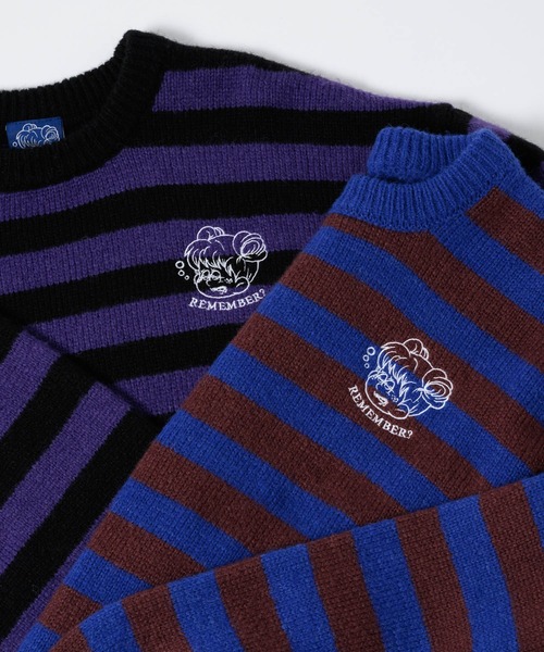 Remember.（リメンバー）の「crew neck border knit / クルーネック