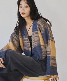 coen（コーエン）の「【WEB限定】ビッグチェックショートカーディガン（カーディガン/ボレロ）」