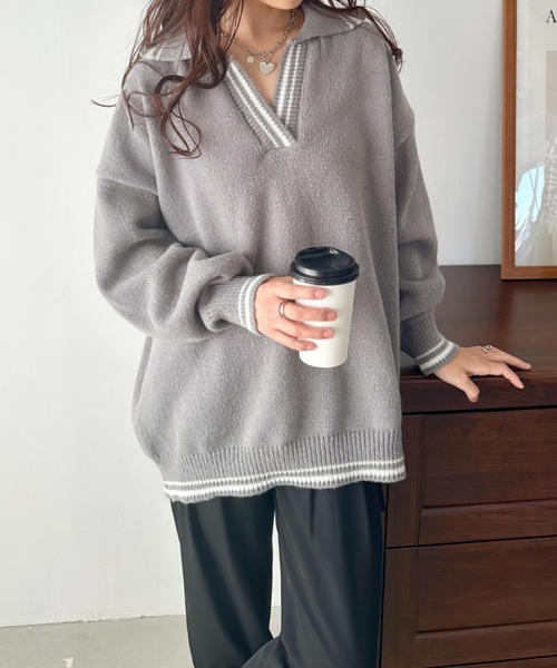 MARK & LONA Vネックセーター ブラック/グレー/レッド最終値下げ‼️ COMMANDO 752 BLK コマンド Vセーター ブラック – SUZUKI 洋服店