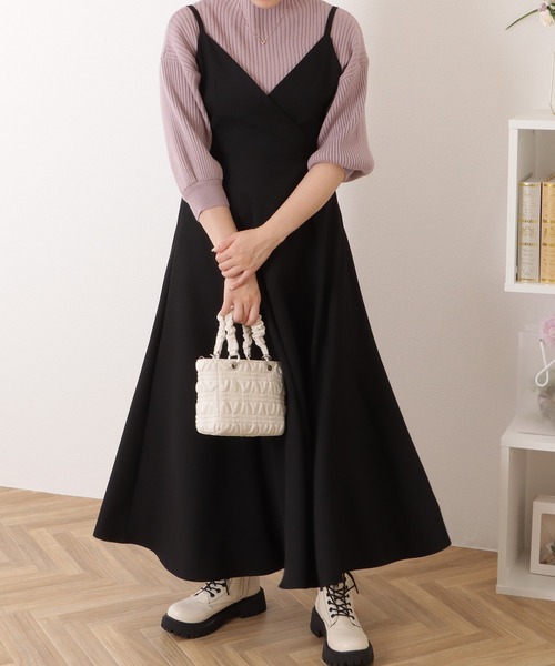 Lace Ladies(レースレディース)の「ボトルネック5分袖リブニットボリューム袖プルオーバー(ニット/セーター・レディース・ブラック/アイボリー/パープル/グレー・S/FREE)」の11枚目の写真