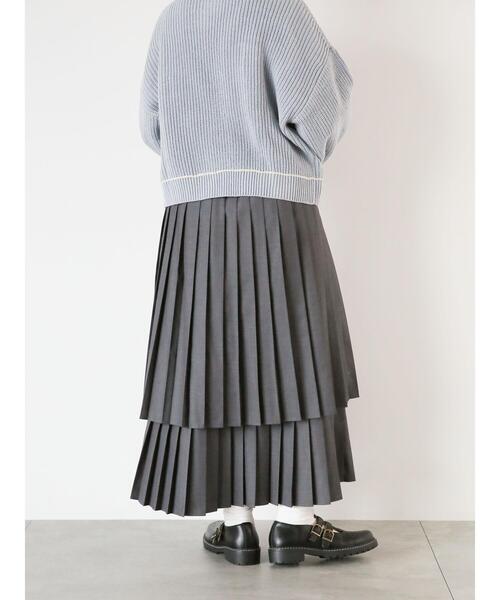 ehka sopo（エヘカソポ）の「ティアードプリーツスカート（スカート